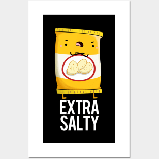 Extra Salty Funny Food Pun Posters and Art